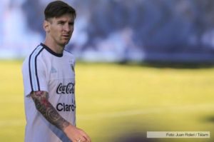 Messi - entrenamiento selección - Foto Télam