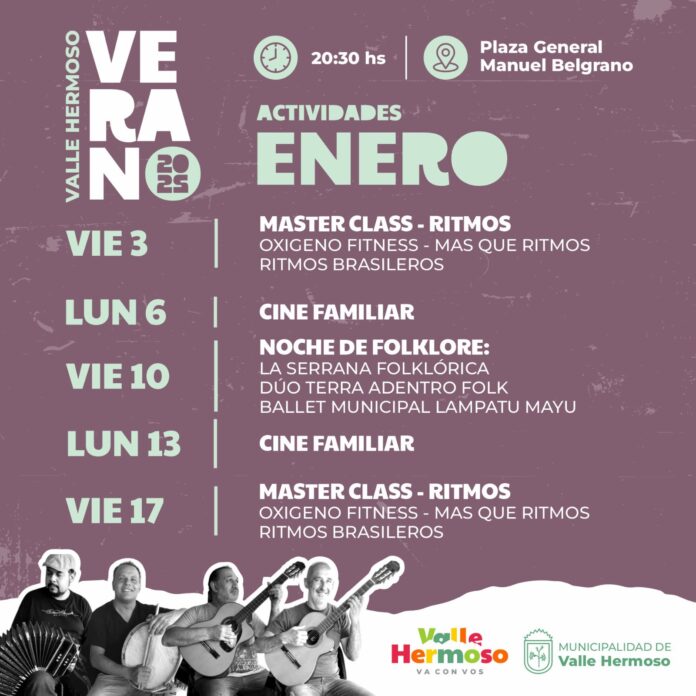 Valler Hermoso - actividades enero