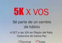Solidaridad y vida saludable: este sábado se corre la maratón 5K por Vos en Villa Carlos Paz