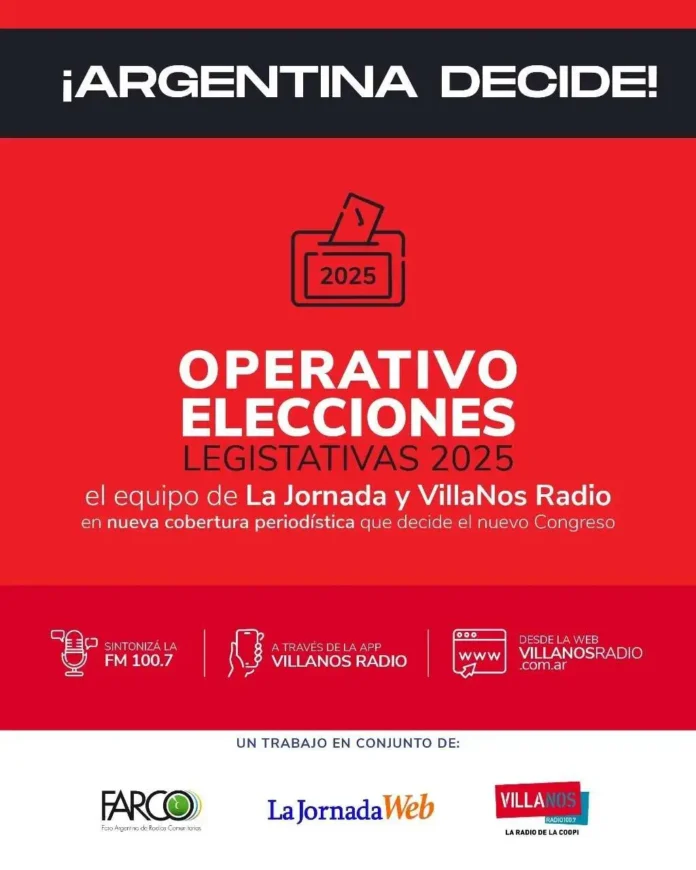Elecciones legislativas 2025 - Operativo VillaNos