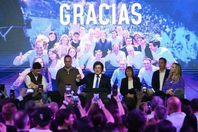 Milei - festejo