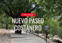Tala Huasi: avanza el nuevo paseo costanero