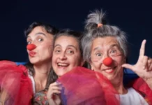 Noche de los Teatros: clowns y música en vivo con “Los juegos de Pluma, Song y Monet” en Santa María de Punilla