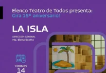 El Elenco Teatro de Todos celebra su 15° aniversario con la obra “La Isla” en Villa Carlos Paz