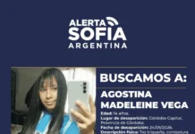 La búsqueda de Agostina Vega se concentra en Córdoba y el único detenido seguirá preso en Bouwer