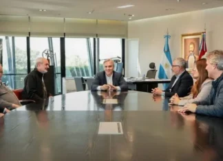 Llaryora recibió a autoridades de la Pastoral Social Argentina
