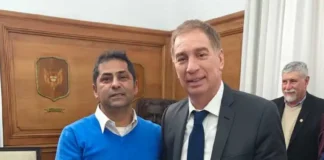 Spadoni presentó proyectos para Valle Hermoso ante el ministro del Interior Diego Santilli