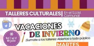 Vacaciones de invierno: Cabalango suma arte, música y creatividad en el SUM Comunal