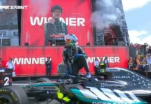 F1: Antonelli superó a Hamilton y ganó la Sprint en Silverstone; Colapinto terminó 12º Foto: X F1
