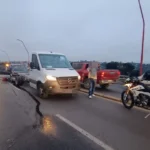 Accidente en el Puente Uruguay: una adolescente sufrió lesiones leves y fye trasladada al hospital Sayago
