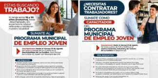 La Cumbre extendió hasta el 4 de septiembre las inscripciones para el Programa de Empleo Joven