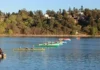 El San Roque fue sede de la séptima Regata de Remo Travesía “Vuelta al Lago”
