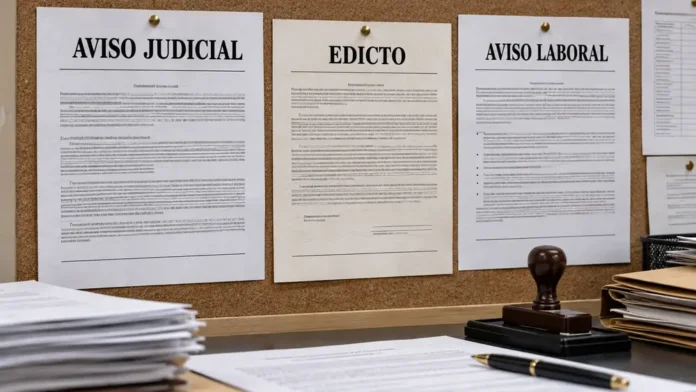 Aviso Judicial - Laboral - Edicto